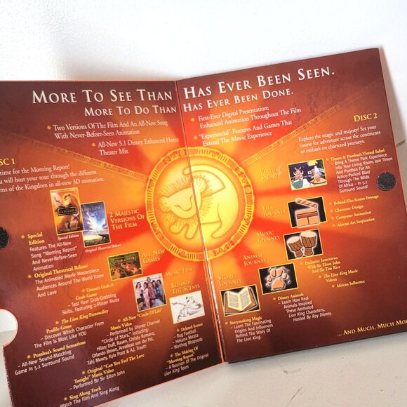 Disney The Lion King Special Platinum Edition DVD 2 Disc Set - Picture 3 of 7